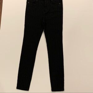 Free People Black Textured Skinny Pants Sz 28